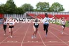 Girls under-15s 100 metres, North Eastern Champs, Gateshead Stadium. Photo: David T. Hewitson/Sports for All Pics